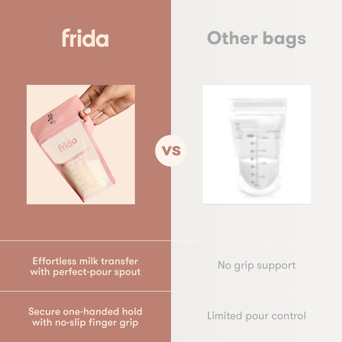 Breastmilk Storage Bags, 50ct Standard Freeze & Thaw Milk Bags